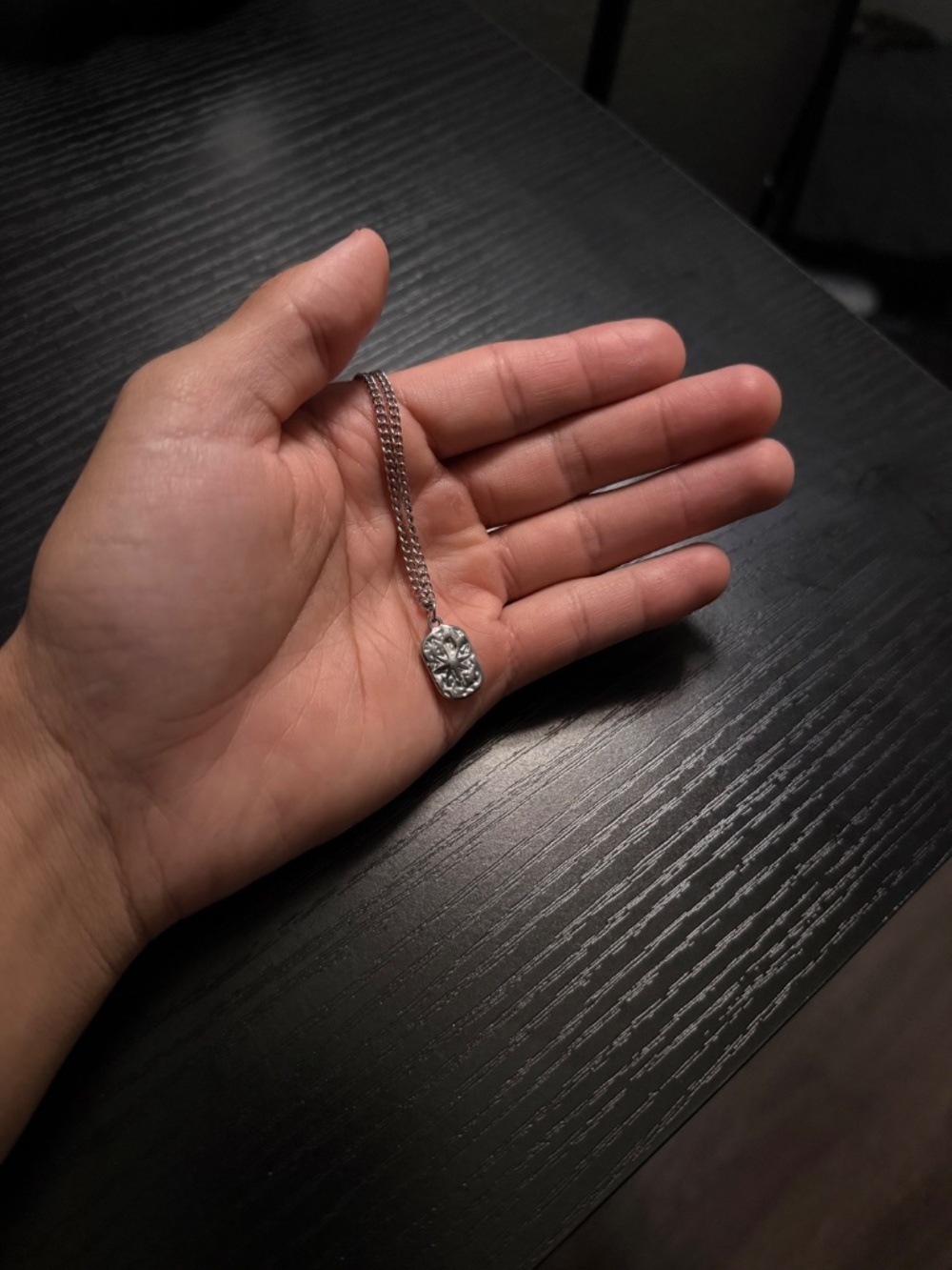 Mens Sliver Necklace - Picture 2 of 2